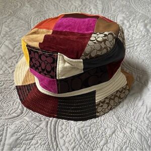Coach patchwork bucket hat